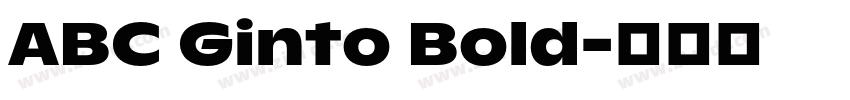 ABC Ginto Bold字体转换